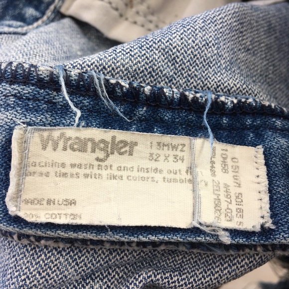 VTG Wrangler Cut Off Denim Shorts Fray Distressed - Picture 8 of 8